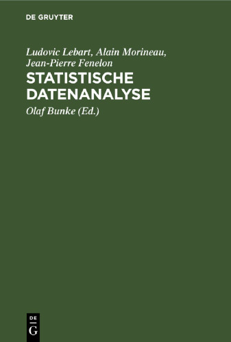 Statistische Datenanalyse: Methoden und Programme