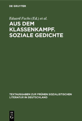 Aus dem Klassenkampf. Soziale Gedichte
