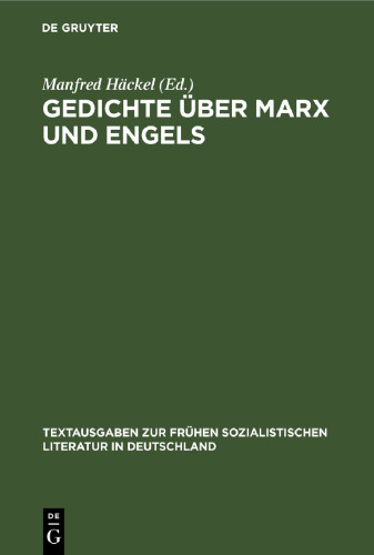 Gedichte über Marx und Engels