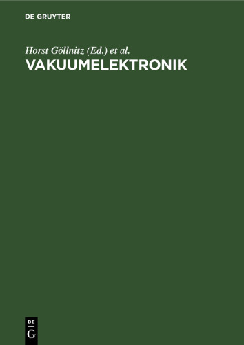 Vakuumelektronik: Ausgewählte Beiträge