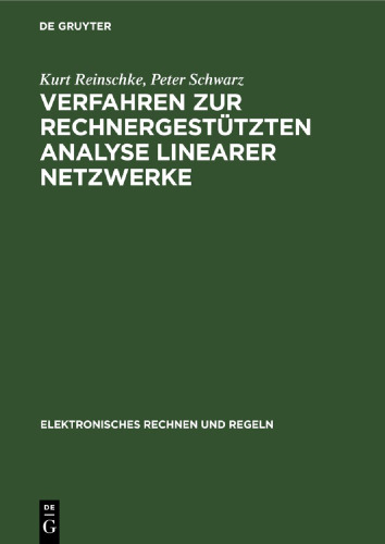 Verfahren zur rechnergestützten Analyse linearer Netzwerke