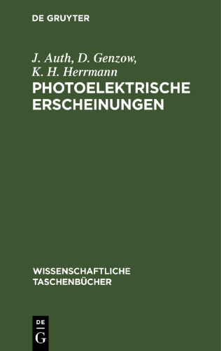 Photoelektrische Erscheinungen