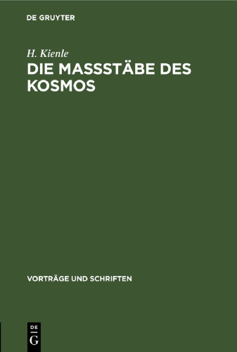Die Maßstäbe des Kosmos