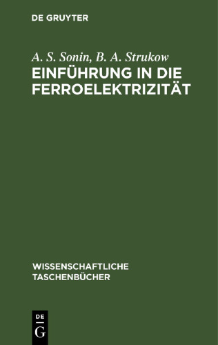 Einführung ın die Ferroelektrizität