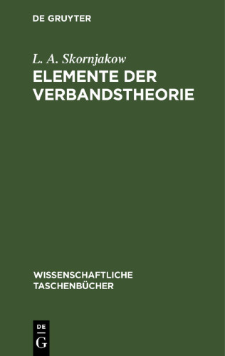 Elemente der Verbandstheorie