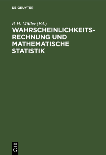 Wahrscheinlichkeitsrechnung und Mathematische Statistik: Lexikon der Stochastik