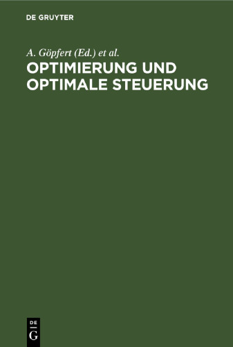 Optimierung und optimale Steuerung: Lexikon der Optimierung