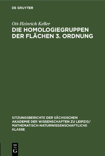Die Homologiegruppen der Flächen 3. Ordnung