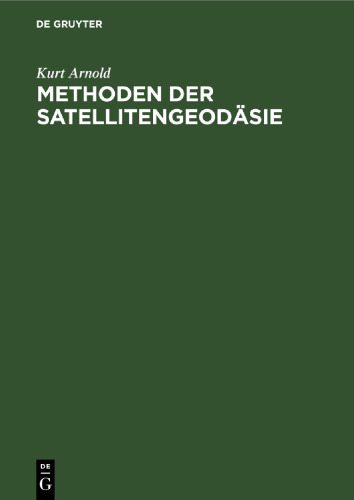 Methoden der Satellitengeodäsie