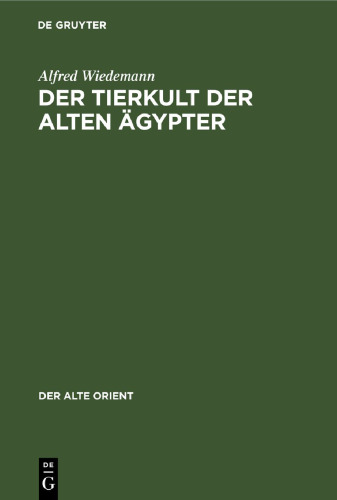 Der Tierkult der alten Ägypter