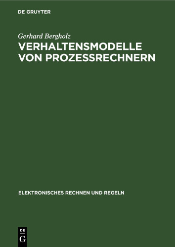 Verhaltensmodelle von Prozessrechnern