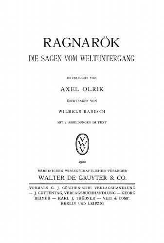 Ragnarök: Die Sagen vom Weltuntergang