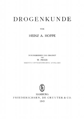 Drogenkunde