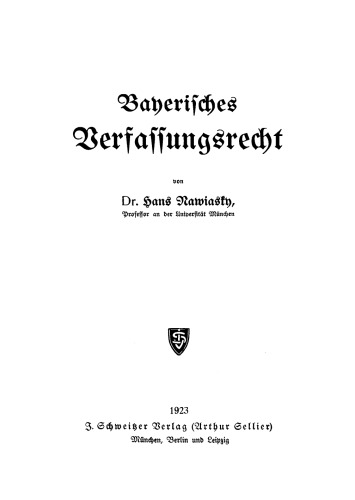 Bayerisches Verfassungsrecht