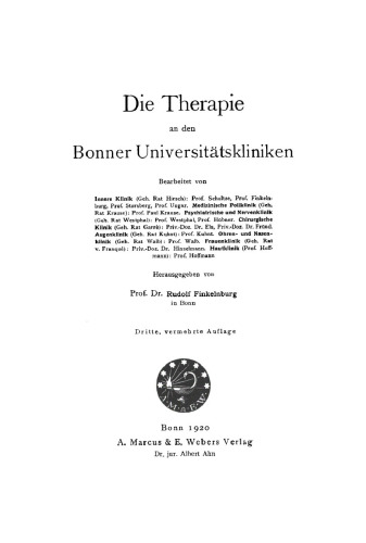 Die Therapie an den Bonner Universitätskliniken