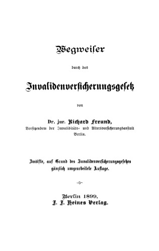 Wegweiser durch das Invalidenversicherungsgesetz
