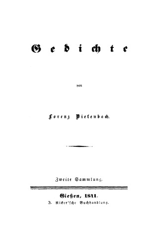Gedichte: Sammlung 2 Gedichte
