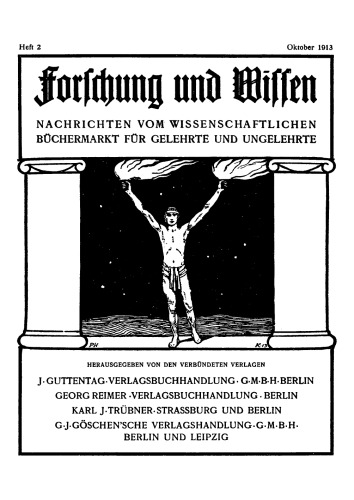 Forschung und Wissen: Heft 2 Oktober 1913