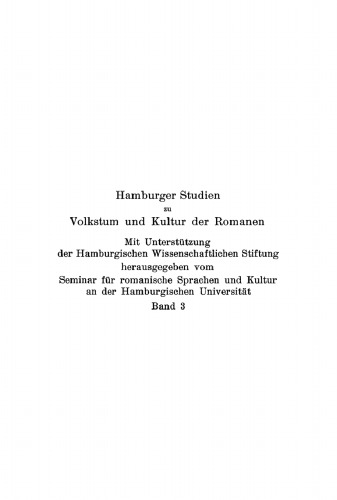Beiträge zur sprachlichen Gliederung der Pyrenäenhalbinsel und ihrer historischen Begründung