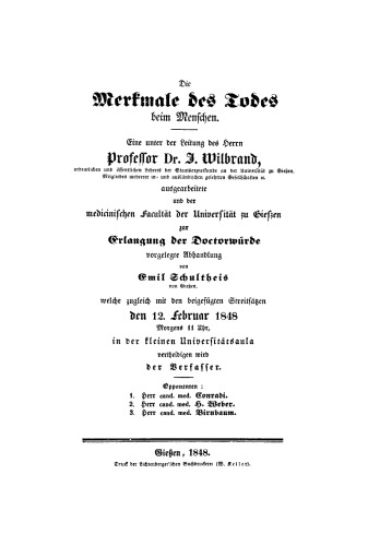 Die Merkmale des Todes beim Menschen
