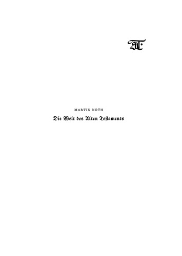 Die Welt des Alten Testaments