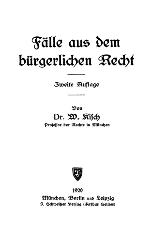 Fälle aus dem bürgerlichen Recht