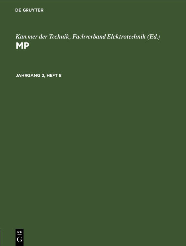 MP: Jahrgang 2, Heft 8