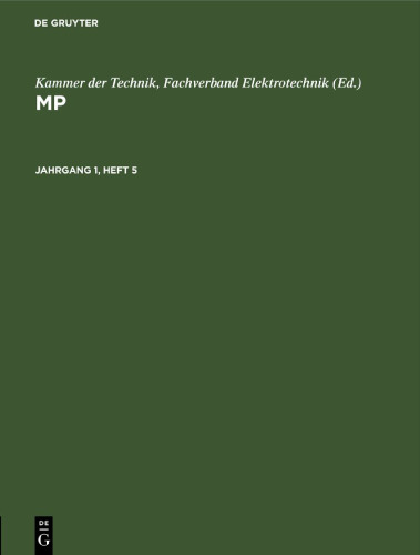 MP: Jahrgang 1, Heft 5