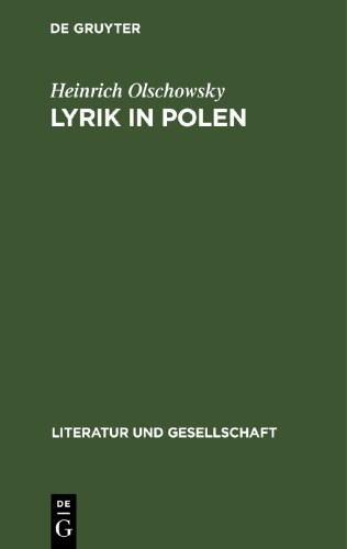 Lyrik in Polen: Strukturen und Traditionen im 20. Jahrhundert