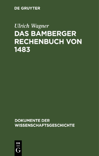 Das Bamberger Rechenbuch von 1483