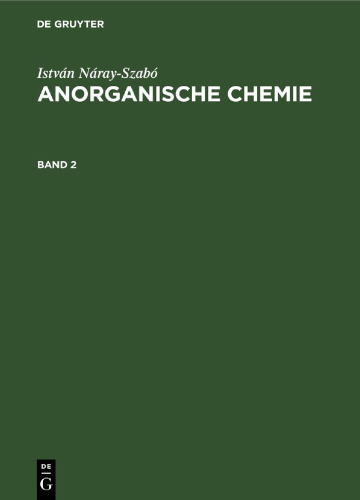Anorganische Chemie: Band 2