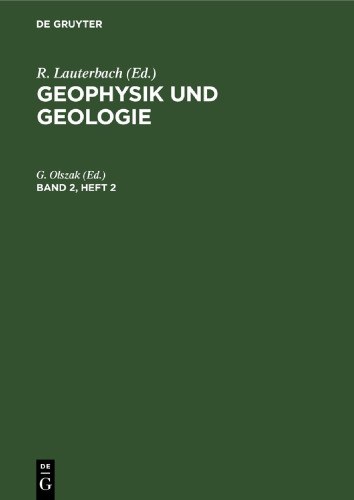 Geophysik und Geologie: Band 2, Heft 2