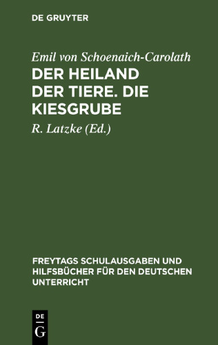 Der Heiland der Tiere. Die Kiesgrube