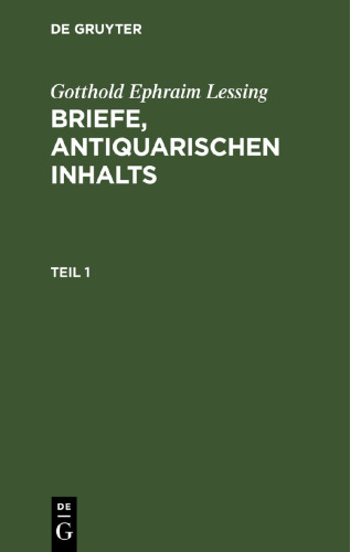 Briefe, antiquarischen Inhalts: Teil 1