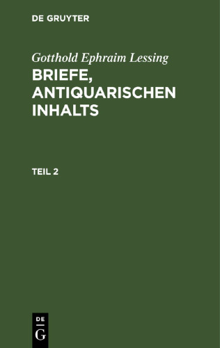Briefe, antiquarischen Inhalts: Teil 2