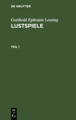 Lustspiele: Teil 1