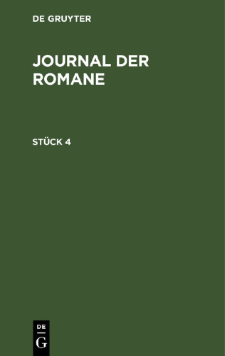 Journal der Romane: Stück 4