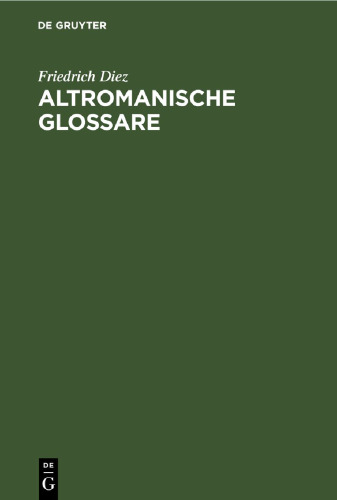 Altromanische Glossare