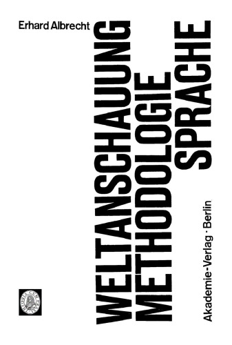 Weltanschauung, Methodologie, Sprache