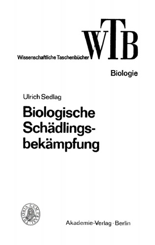 Biologische Schädlingsbekämpfung