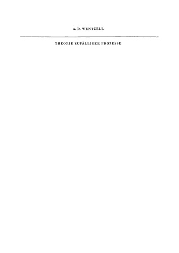 Theorie zufälliger Prozesse