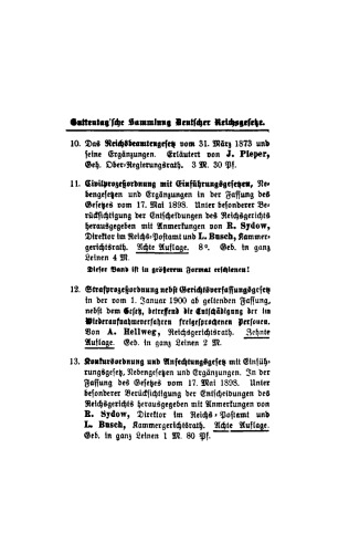 Das Jagdscheingesetz vom 31. Juli 1895