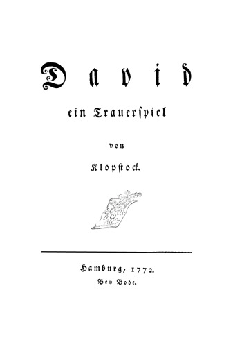David: Ein Trauerspiel