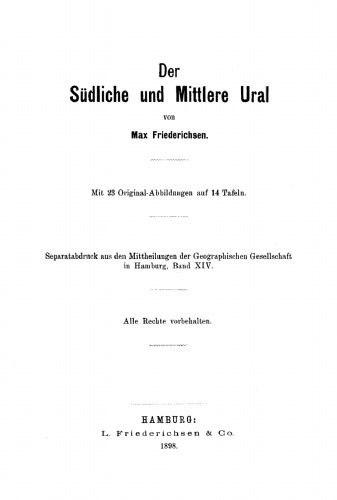 Der Südliche und Mittlere Ural