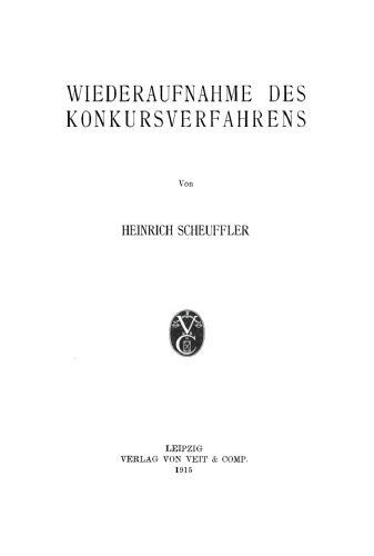 Wiederaufnahme des Konkursverfahrens