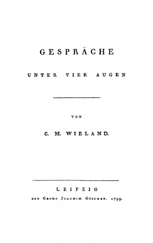Gespräche unter vier Augen