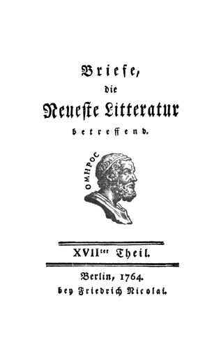 Briefe, die neueste Litteratur betreffend: Teil 17/20