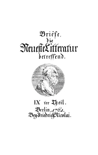 Briefe, die neueste Litteratur betreffend: Teil 9/12