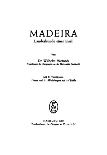 Madeira – Landeskunde einer Insel