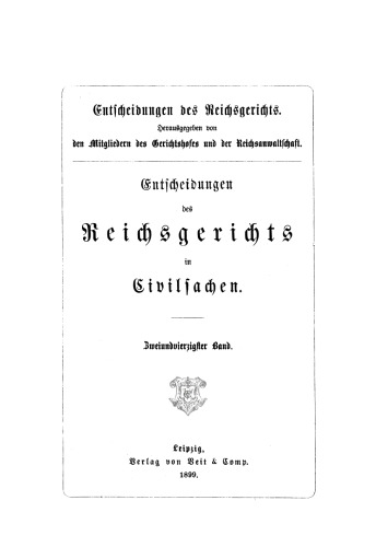 Entscheidungen des Reichsgerichts in Zivilsachen: Band 92 Band 42, Neue Folge